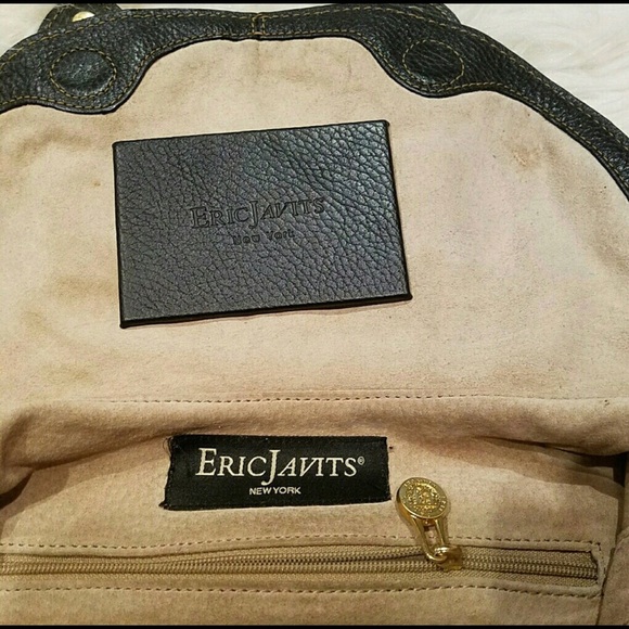 Eric Javits leather shoulder bag - Picture 6 of 6